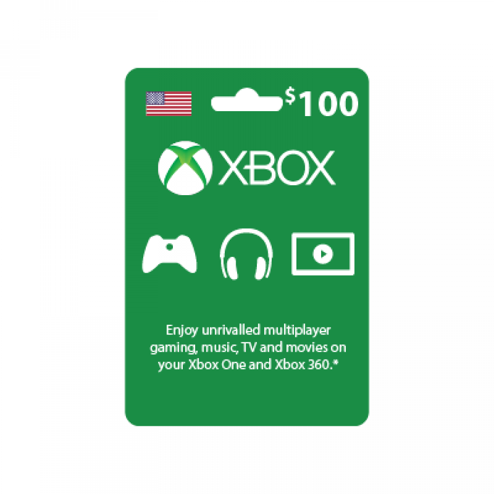 Xbox Live $100 Gift Card (US Store Works in USA Only) Purple Store