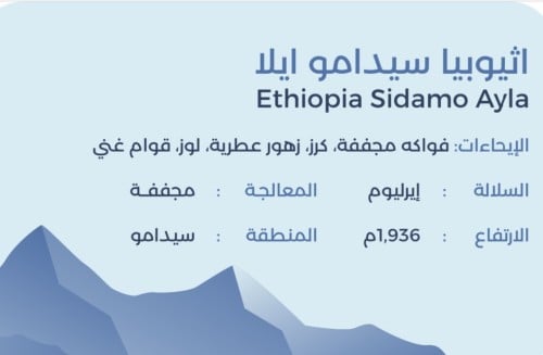 اثيوبيا ايلا - معالجة مجففة - 250 جرام