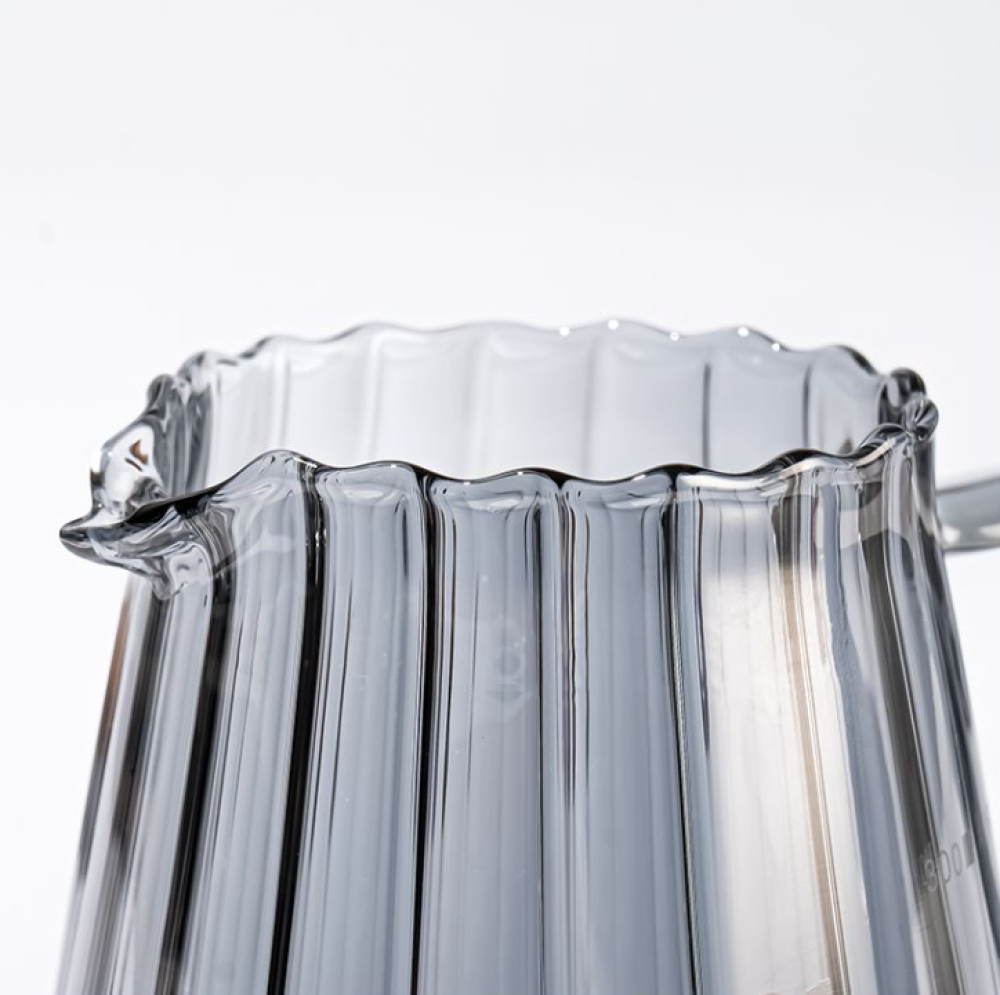 سيرفر V60 - زجاجي اسود داكن بغطا خشبي مقاس 01 - 02 | V60 Server Black