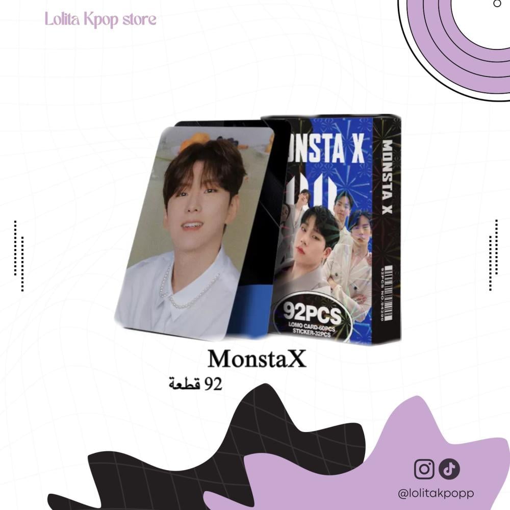 Lomocards set and Monsta X stickers MonstaX 92 piece | Lolita kpop