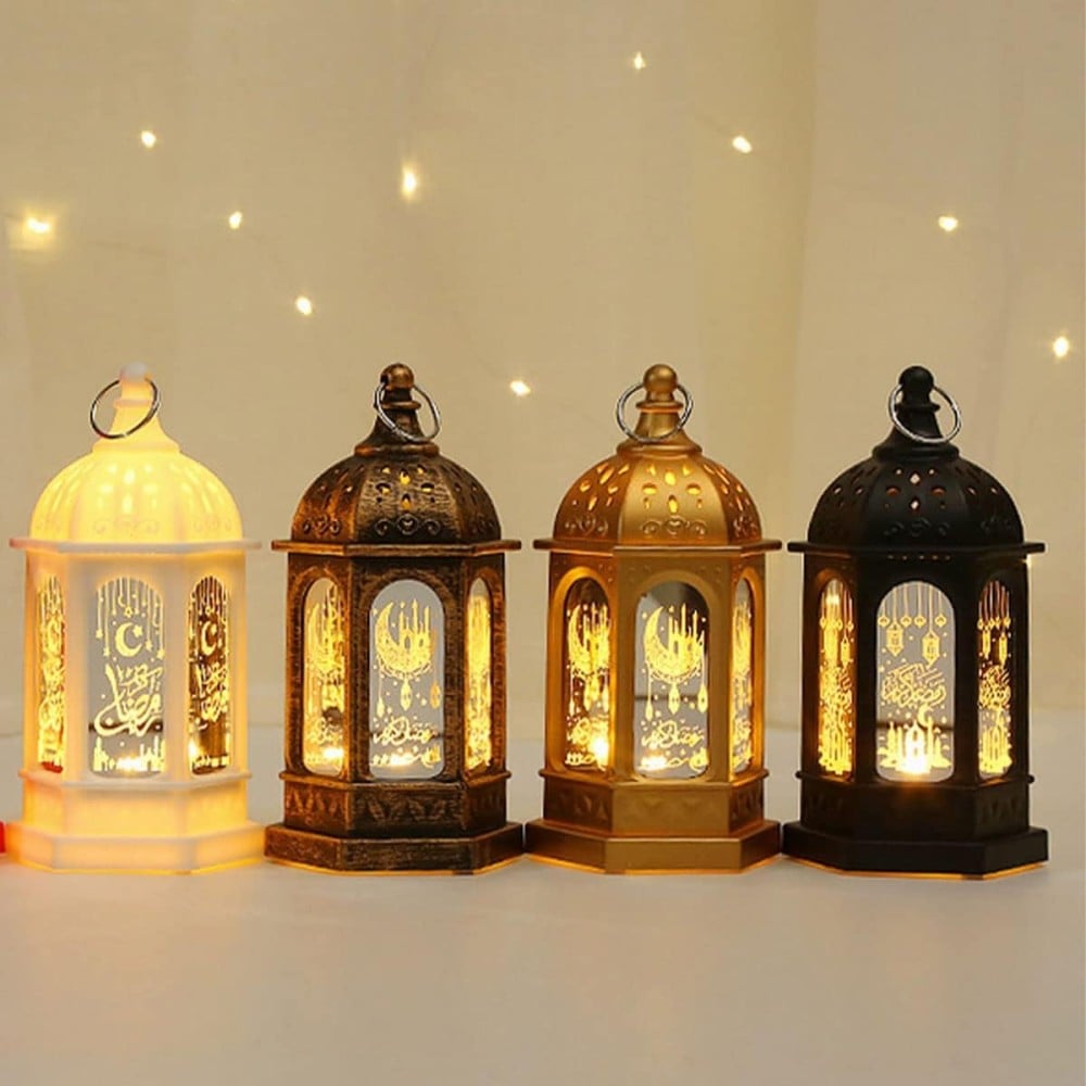 4 قطع فوانيس رمضان مع اناره خافته فوانيس رمضان