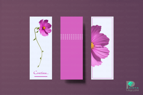 مجموعة 3 فواصل كتب violet bookmarks