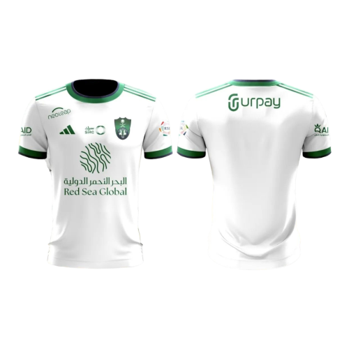 تيشرت الاهلي الجديد الابيض اديداس 2023-2024