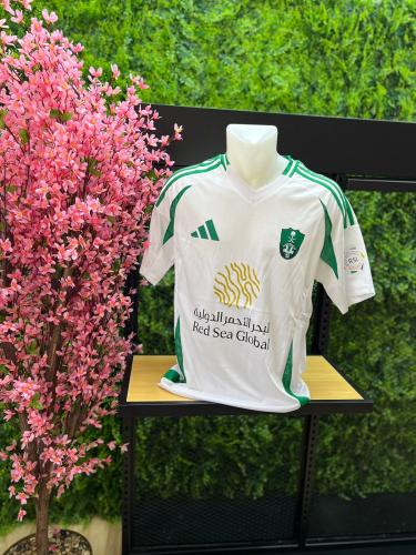 تيشرت الاهلي الجديد الابيض اديداس 2025