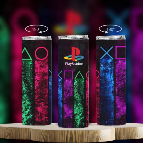 PlayStation logo tumbler