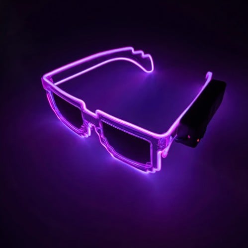 نظارة ليد (بنفسجي) Purple Glasses LED