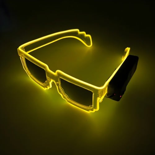 نظارة (اصفر ذهبي) Golden Glasses LED