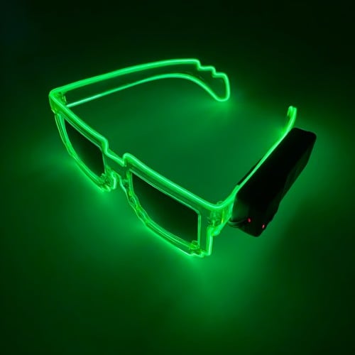 نظارة ليد (اخضر) Green Glasses LED