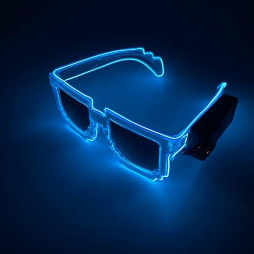 نظارة ليد ( ازرق ثلجي ) Snow White Glasses LED