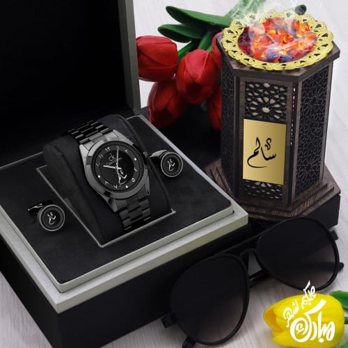 طقم ساعات شبابية راقية مع مبخره شكل حديث مع مجموعة...