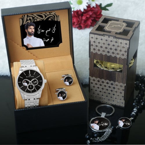 اطقم ساعات رجالية مميزة مع إكسسوارات تصميم حسب الط...