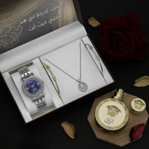 أطقم ساعات نسائية شكل موضة حديثة مع مجموعة إكسسوار...