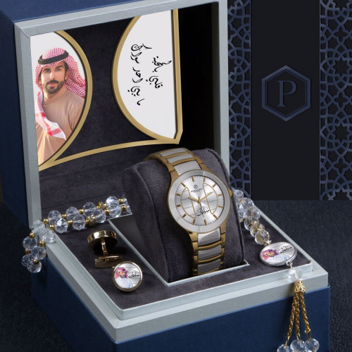 أطقم ساعات رجالية مميزة وحديثة بتصميم الإسم والصور...
