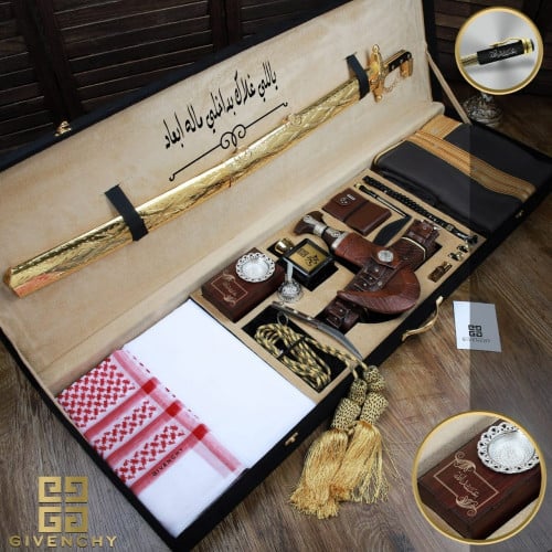 بوكس رجالي ملكي قماش شماغ بشت خنجر سيف