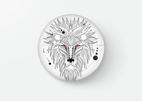 بادج اسد بالوان متعددة 2