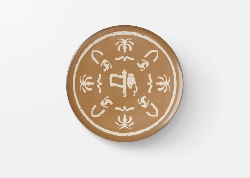 بادج شعار يوم التأسيس بلون مميز