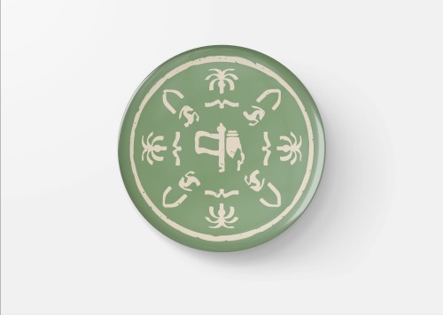 بادج شعار يوم التأسيس بلون مميز