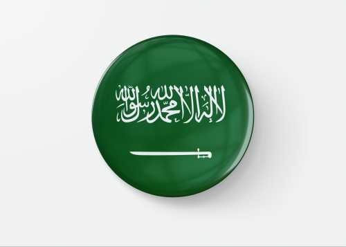 بادج علم المملكة العربية السعودية