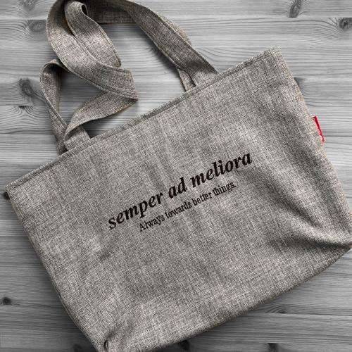 Tote Bag (Brown) - semper ad meliora