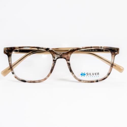 نظارة Silver موديل YHB8053 C4 بتصميم مربع كلاسيكي...