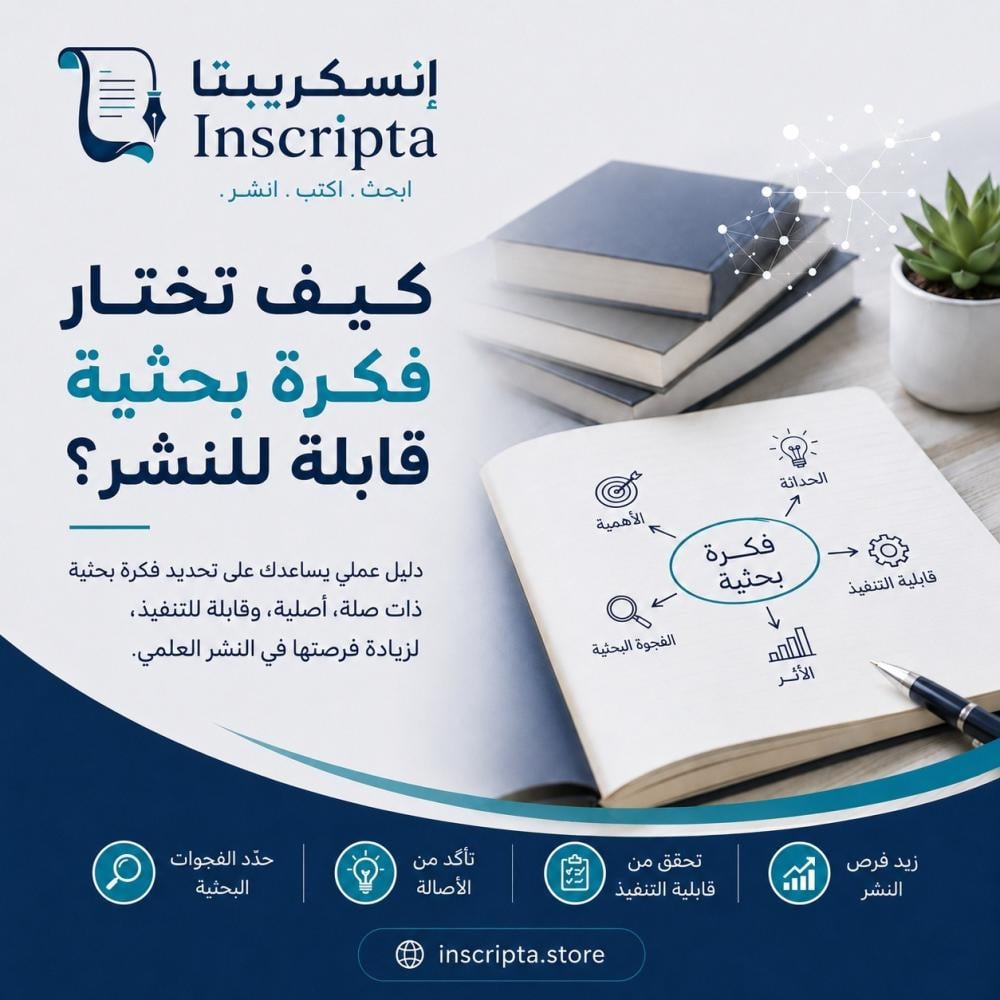 كيف تختار فكرة بحثية قابلة للنشر؟