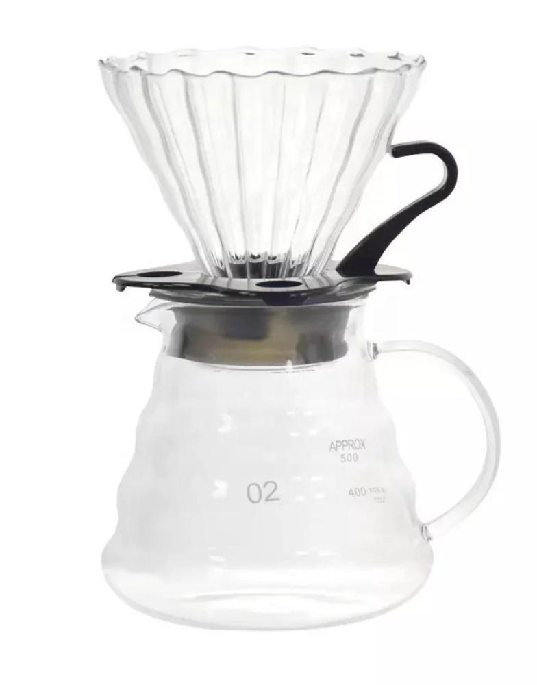 طقم تقطير V60 مجموعة مود 4 قطع مقاس 02 - أساس