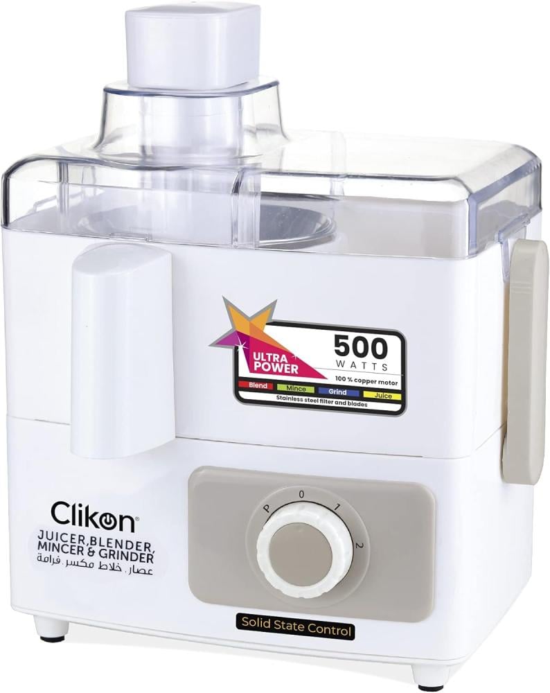 كليكون خلاط عصارة 4 في 1 1.35 لتر 500 وات CK1501 أبيض