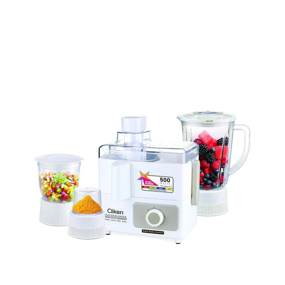 كليكون خلاط عصارة 4 في 1 1.35 لتر 500 وات CK1501 أبيض