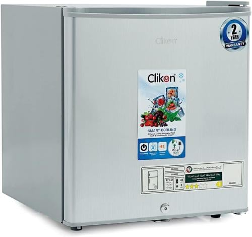 ثلاجة باب واحد ClikOn تصميم انسيابى 50 لتر مفتاح ا...