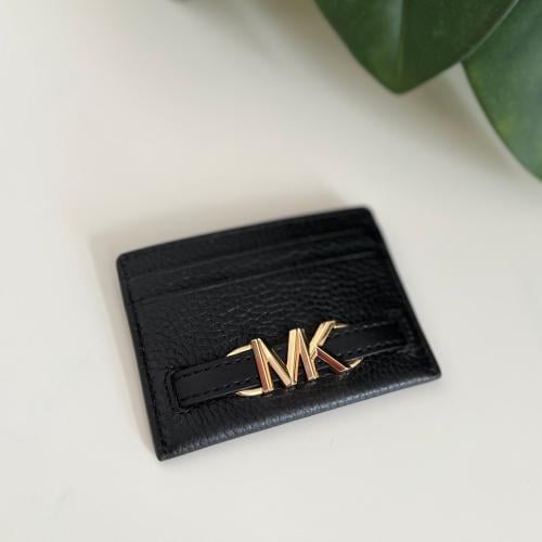 محفظة بطاقات كارد هولدر مايكل كورس اسود وذهبي