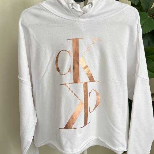 بلوفر هودي كلفن كلاين ابيض