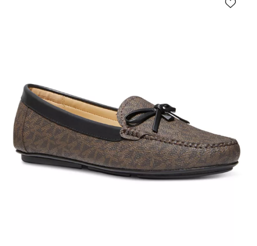 شوز فلات مايكل كورس بني جلد