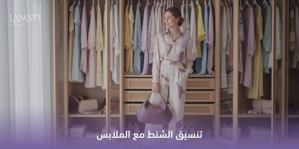 تنسيق الشنط مع الملابس