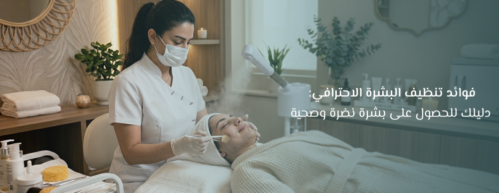 فوائد تنظيف البشرة الاحترافي: دليلك للحصول على بشرة نضرة وصحية