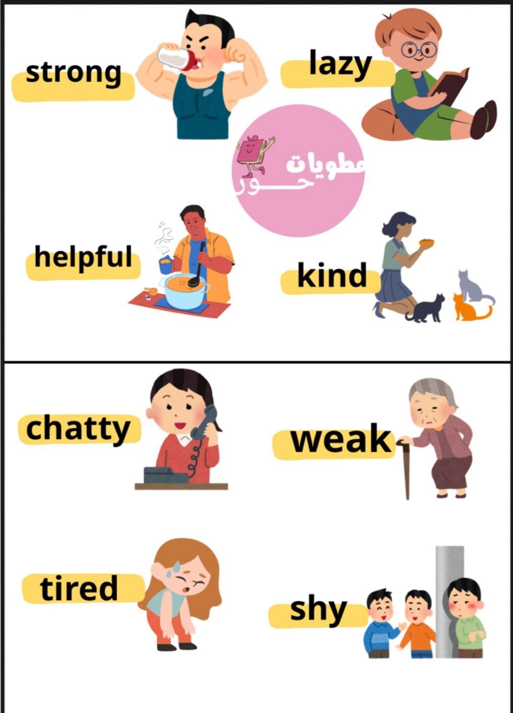 مطوية رابع ابتدائي انجليزي family events للفصل الاول