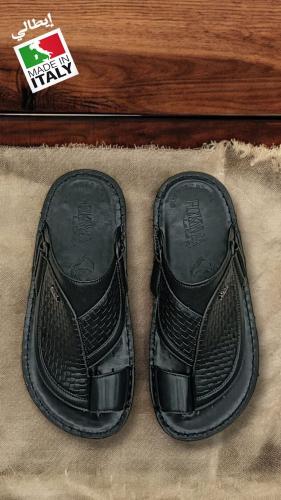 حذاء رجالي طبي ايطالي 100% R722-04 BLACK