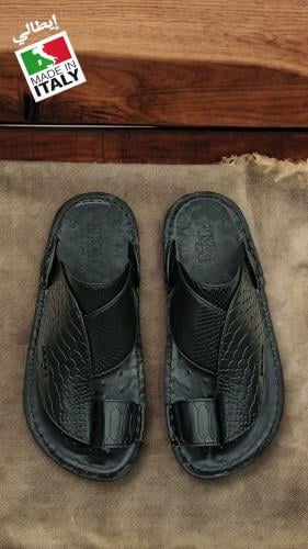 حذاء رجالي طبي ايطالي 100% R722-01 bLACK
