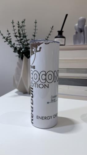Coconut Red Bull mug
