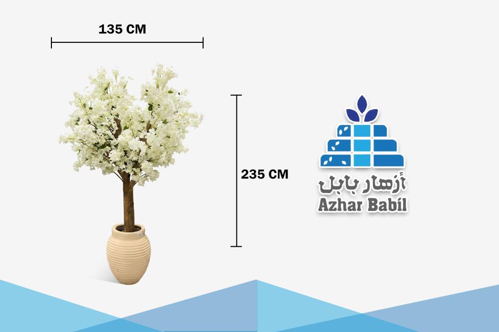 شجرة زهر الكرز الاصطناعية البيضاء