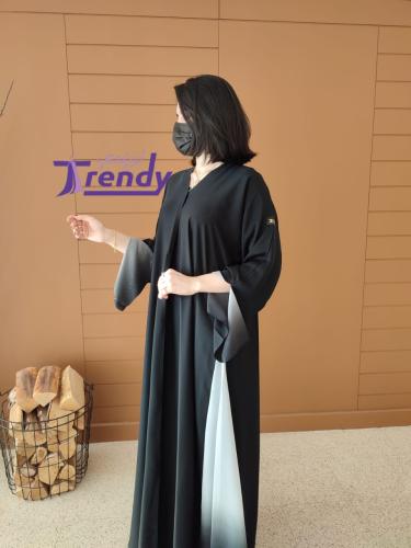 عباية سوبر ندا شيفون سماوي