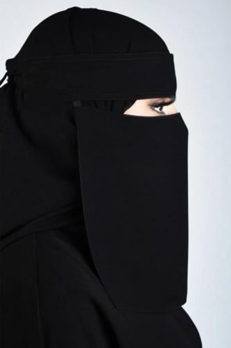 نقاب طوبل مطاط واحد