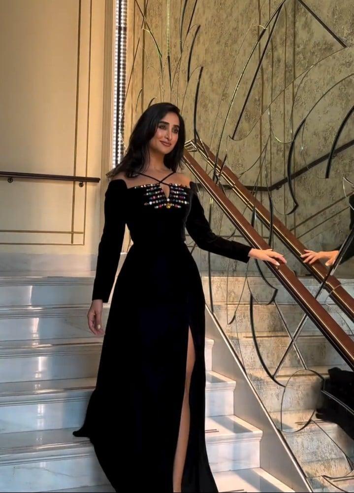 فستان مخمل شتوي