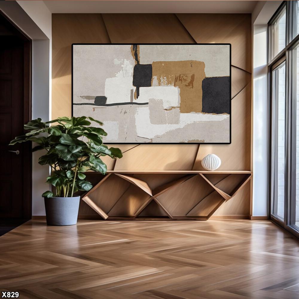 لوحة كانفس رسم تجريدي