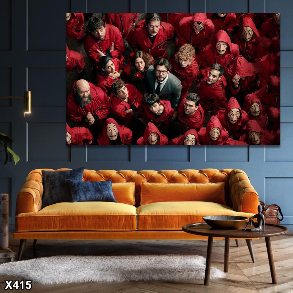 لوحة كانفاس la casa de papel