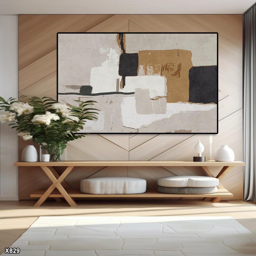 لوحة كانفس رسم تجريدي