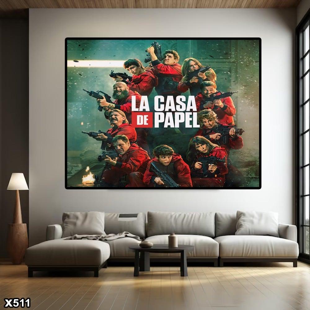 لوحة كانفس la casa de papel