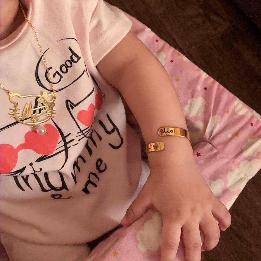 اساور بنات بالاسم مع نبضات القلب