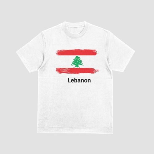 Lebanon Brushed Flag