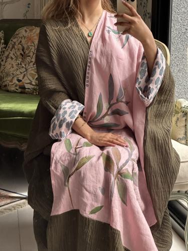 Floral Feline Abaya