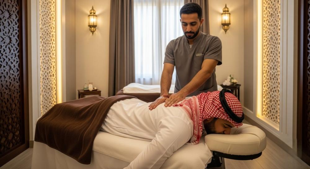 لمسة عناية مساج الشياتسو للرجال